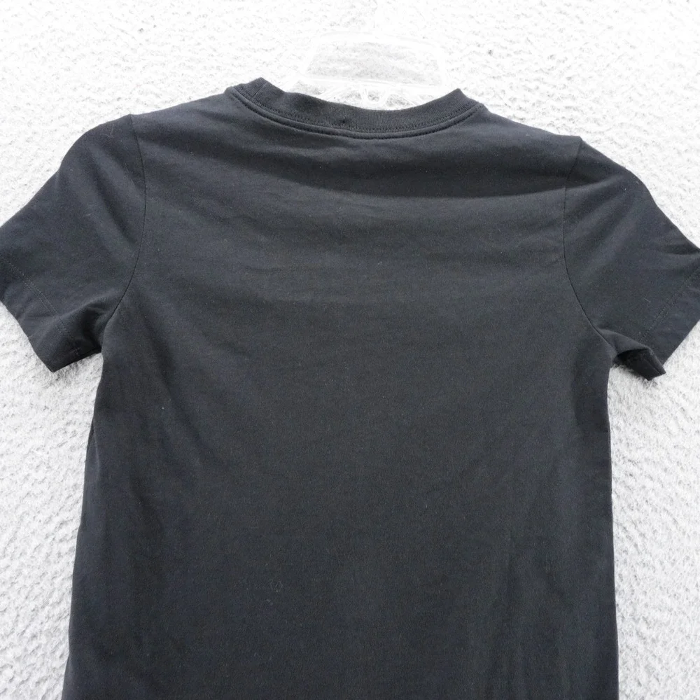 Nike Kids XS Black Graphic Swoosh T-Shirt N Logo‎ Short Sleeve NEW